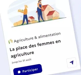 Lien vers l'article portant sur la consultation sur la place des femmes en agriculture
